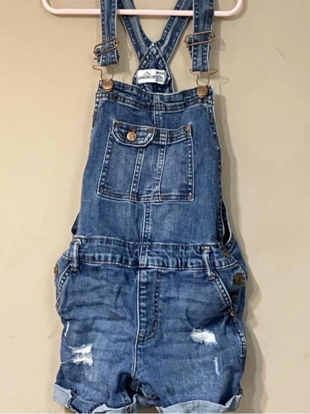Jordache Kids Denim Short Overalls - Blue